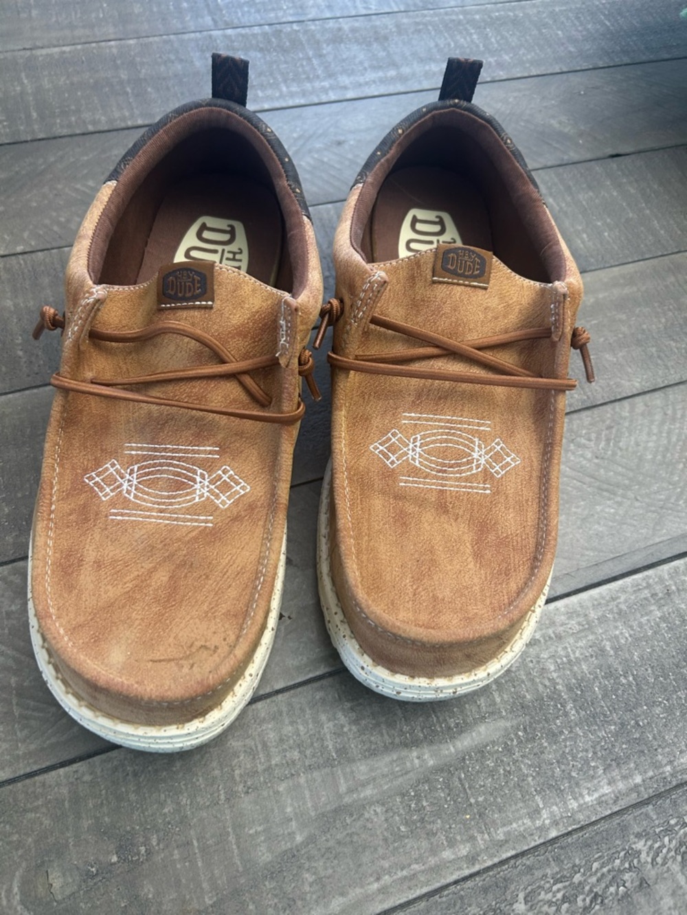 Hey Dude Men's Tan/Brown Casual Slip-On Loafers